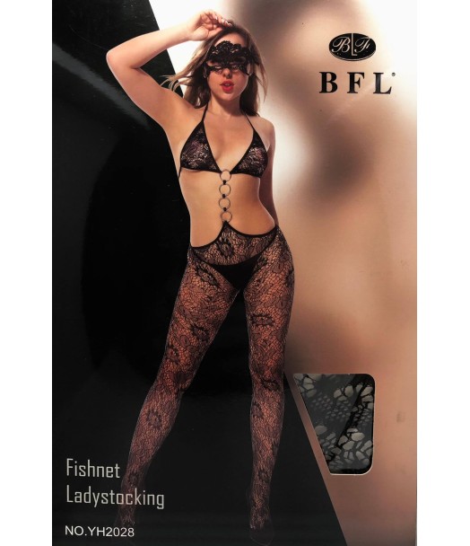 TUTA SEXY CATSUIT CON MASCHERA SEX  MISURA UNICA