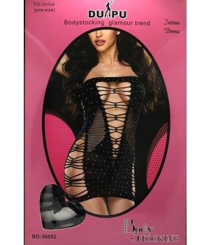 COMPLETINO  SEX  NERO APERTO AI FIANCHI MISURA UNICA