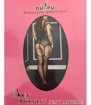 Lingerie Sex Bodystoching Nero Taglia Unica