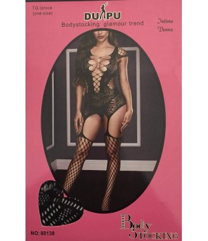 Lingerie Sex Bodystoching Nero Taglia Unica