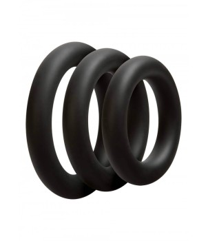 Kit di 3 Anelli OptiMALE 3 C-Ring Set Thick Nero