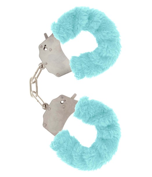 Manette in peluche color azzurro,per giochi erotici Manette in peluche color azzurro,per giochi erotici
