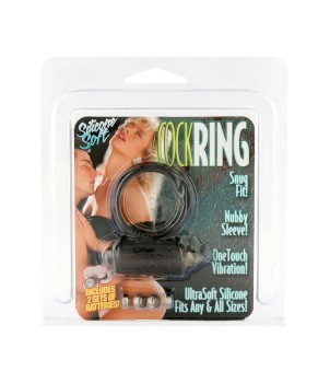 Anello vibrante nero  Cockring Black