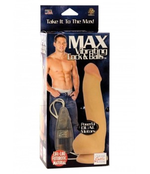 Super Max Vibrating Cock & Balls