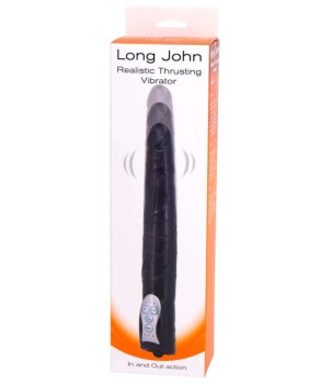 Vibratore Long John Color Carne e Nero Vibratore Long John Color Carne e Nero