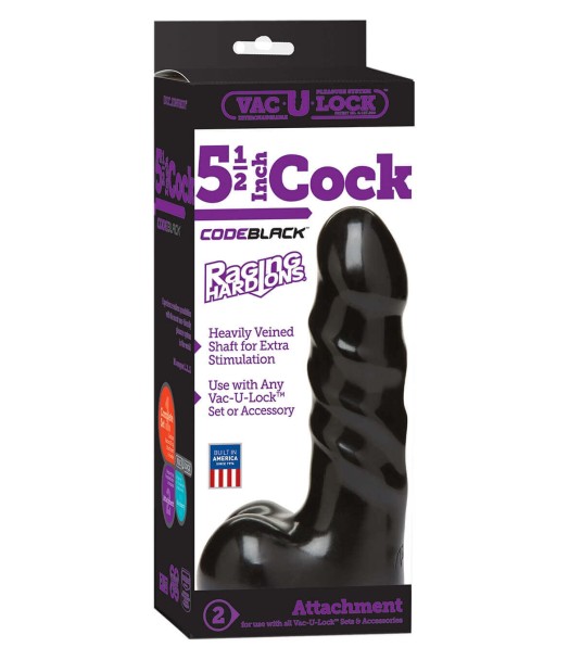FALLO REALISTICO VAC-U-LOCK 5.5 INCH COCK RAGING HARD ONS