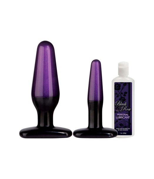Kit Plug Anali Black Rose Br Anal Trainer Kit Black/purple