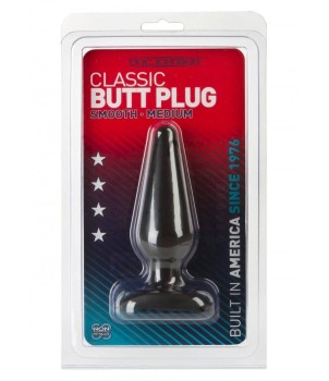 PLUG ANALE BLACK BUTT SMOOTH MEDIUM
