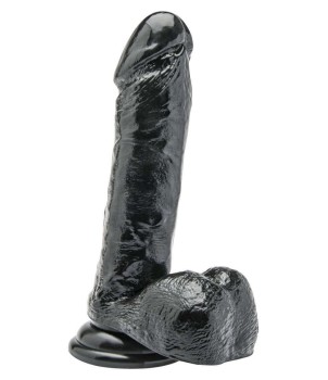 Dildo Realistico 7 Inch con Palle Color Carne e Nero